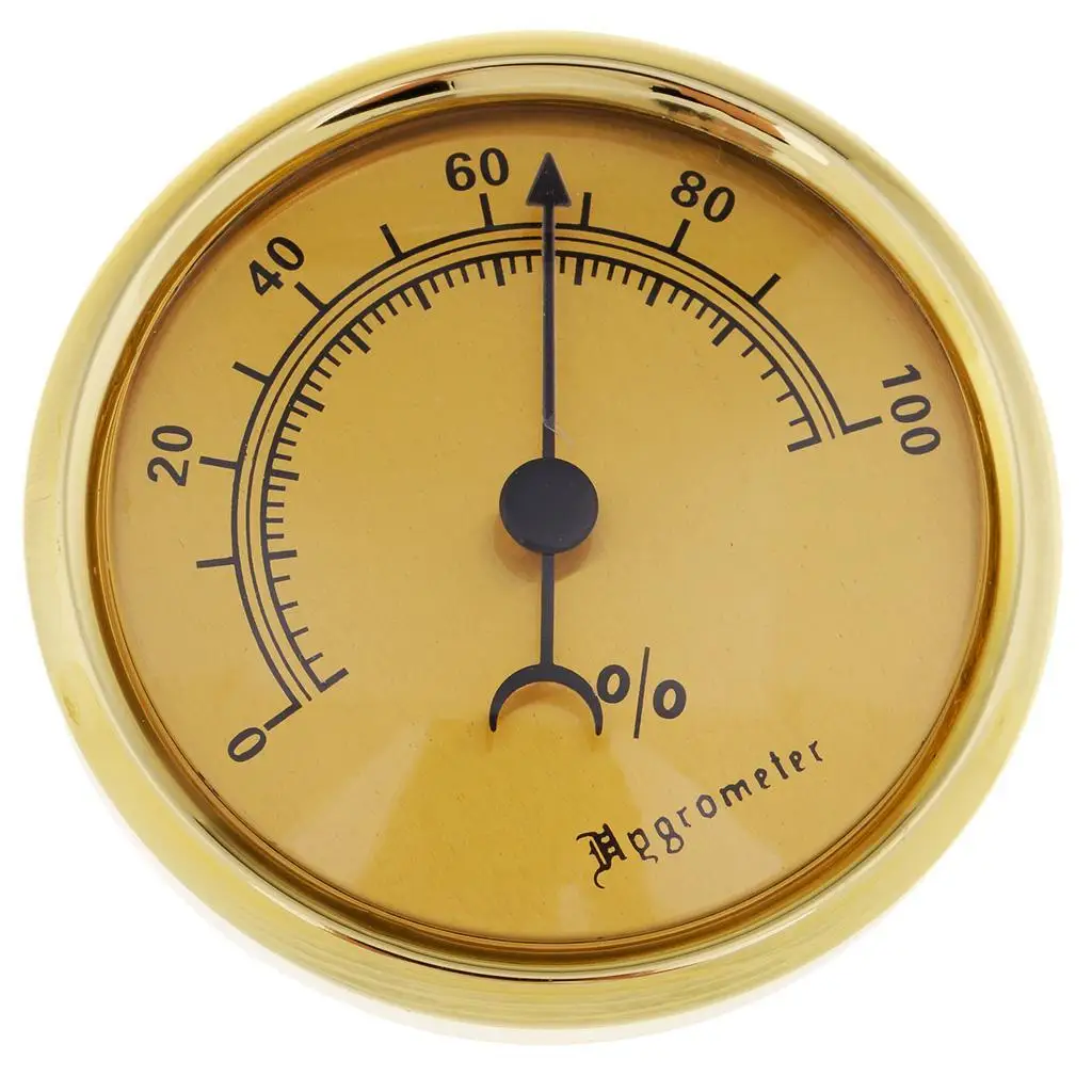 중간 원형 아날로그 습도계, 습도 게이지, 53mm 직경