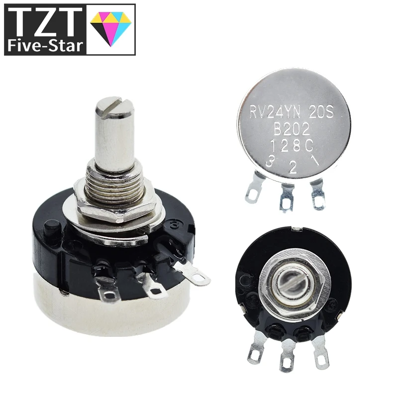 Potentiometer RV24YN20S B201 B501 B102 B202 B502 B103 B203 B503 B104 B204 B254 B504 B105 500 ohm 10K 20K 50K 100K 200K ohm