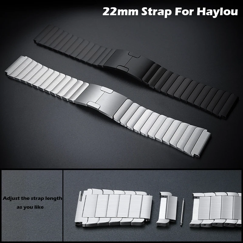 Cinturino In Metallo Per Haylou Solar Ls05/Solar Plus Rt3/Gst/Rt2 Ls10 Smartwatch Cinturino In Acciaio Inossidabile Per Cinturino Xiaomi