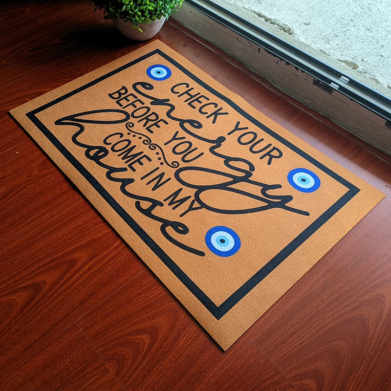 Evil Eye Doormat Funny Welcome Home Mat,Outdoor Mats for Front