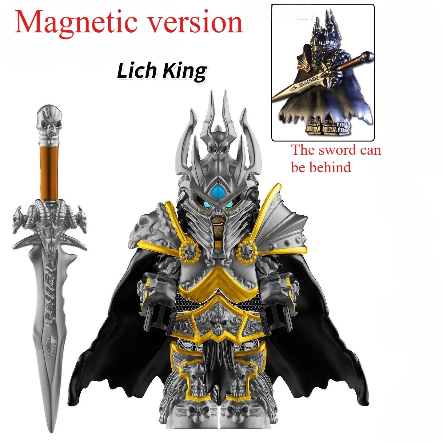 Mittelalterliche Stormwind-Soldaten World Of Warcraft Wow Bausteine Lich King Mini-Actionfigur Spielzeug Geschenke DT014