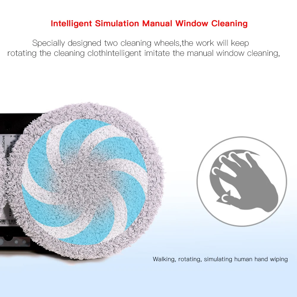 호봇 288 클린 스마트 워터 스프레이 전기 창문 청소기 자동 유리창 청소 로봇 앱 원격 제어 포함