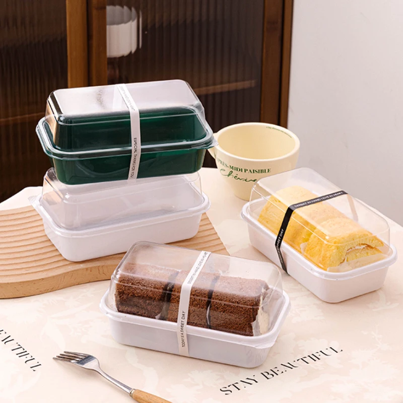 50pcs Clear Lid Roll Cake Boxes for Hot Dogs, Sandwiches, Desserts, Candy, Chocolate, M... - SKU CLCB1913 - UGI Packaging