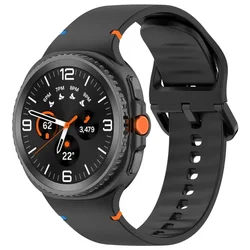 Official Silicone Strap - Breathable Smartwatch Wristband Accessory for Watch 8 Classic (1 Black)