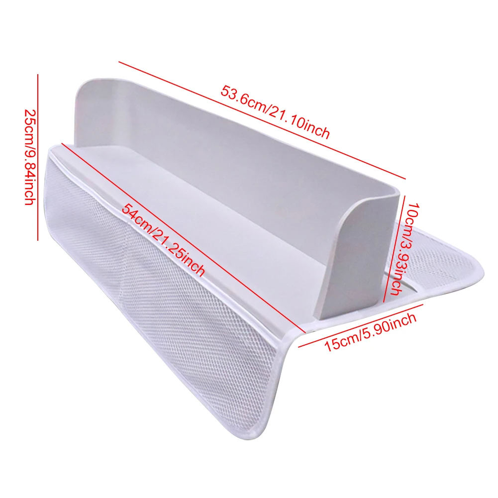 Bathtub Splash Guard Silicone Baby Bath Toy Storage Rack 4 Mesh Pockets Tub Shelf Toy Organizer Shelf for Toddlers Kids Baby