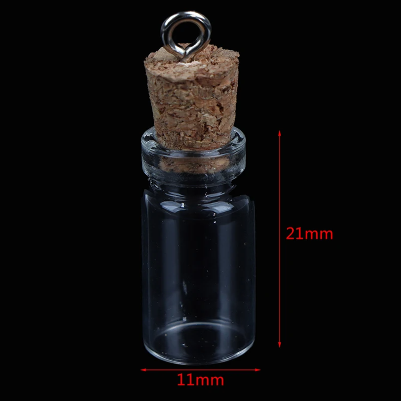 10Pcs Mini Glass Bottles Small Vials Cork Glass Jars Multi Usage Cork Wish New glass bottles mini glass bottles