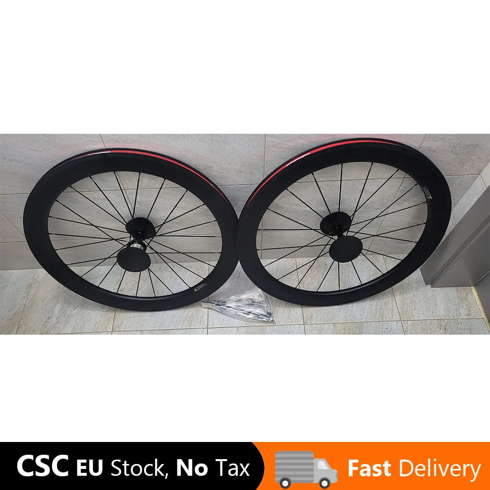 Set Ruote Carbonio 700C 38mm Clincher – Larghezza 25mm – Freno A U – Bici Da Strada