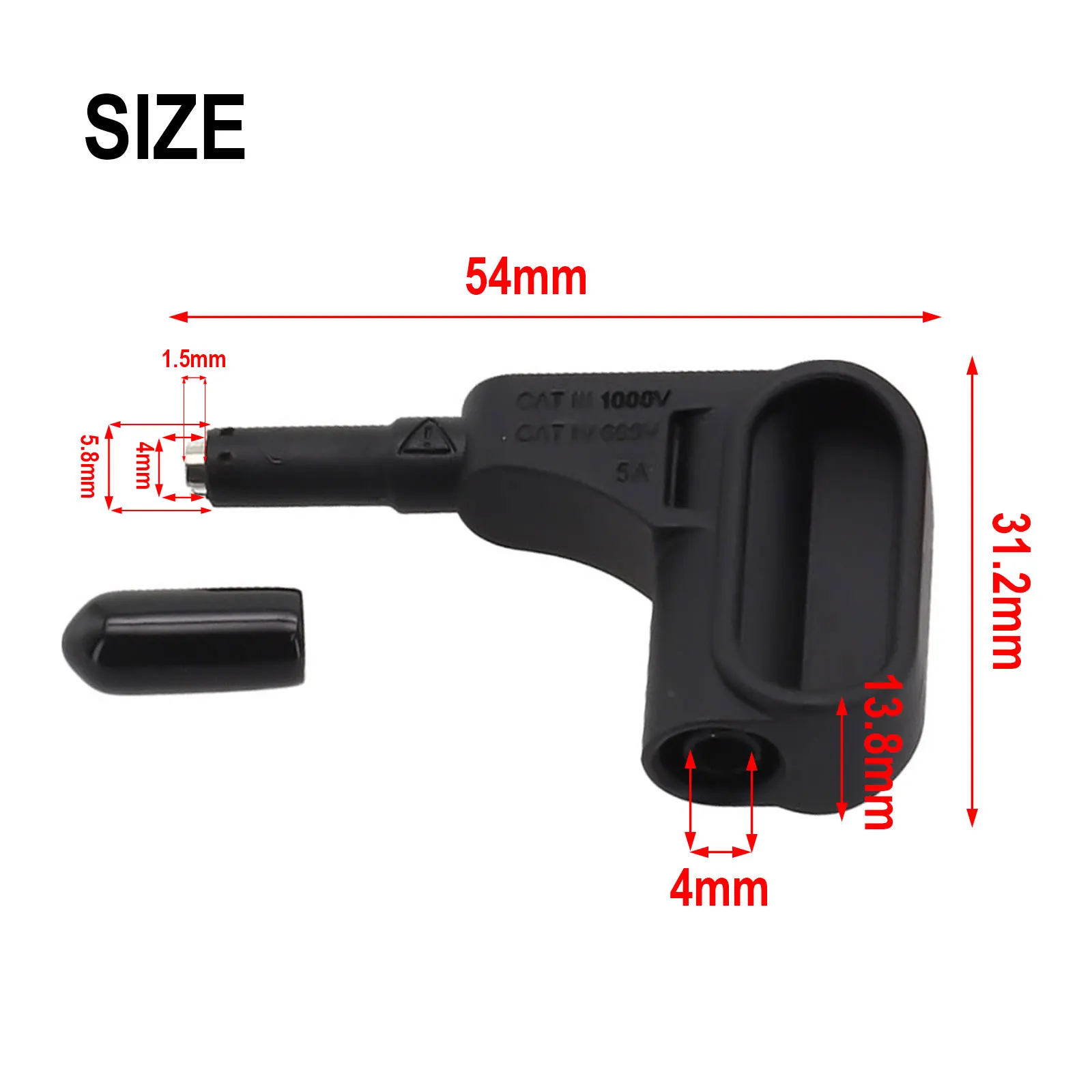 

3 шт., магнитные Щупы для электронного мультиметра, 4 мм