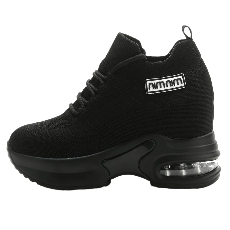 Super Thick Sole High Elevated Sneakers 2025 Summer New Breathable Mesh Women's Comfortable Shoes Casual Shoes for Women