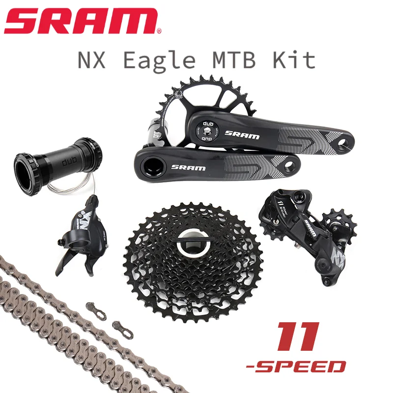 

Звездообразный переключатель передач SRAM NX EAGLE 1x11 11 скоростей 11-42T MTB Groupset DUB 175 170 мм, задний переключатель передач PG 1130, кассета PC1110, цепь