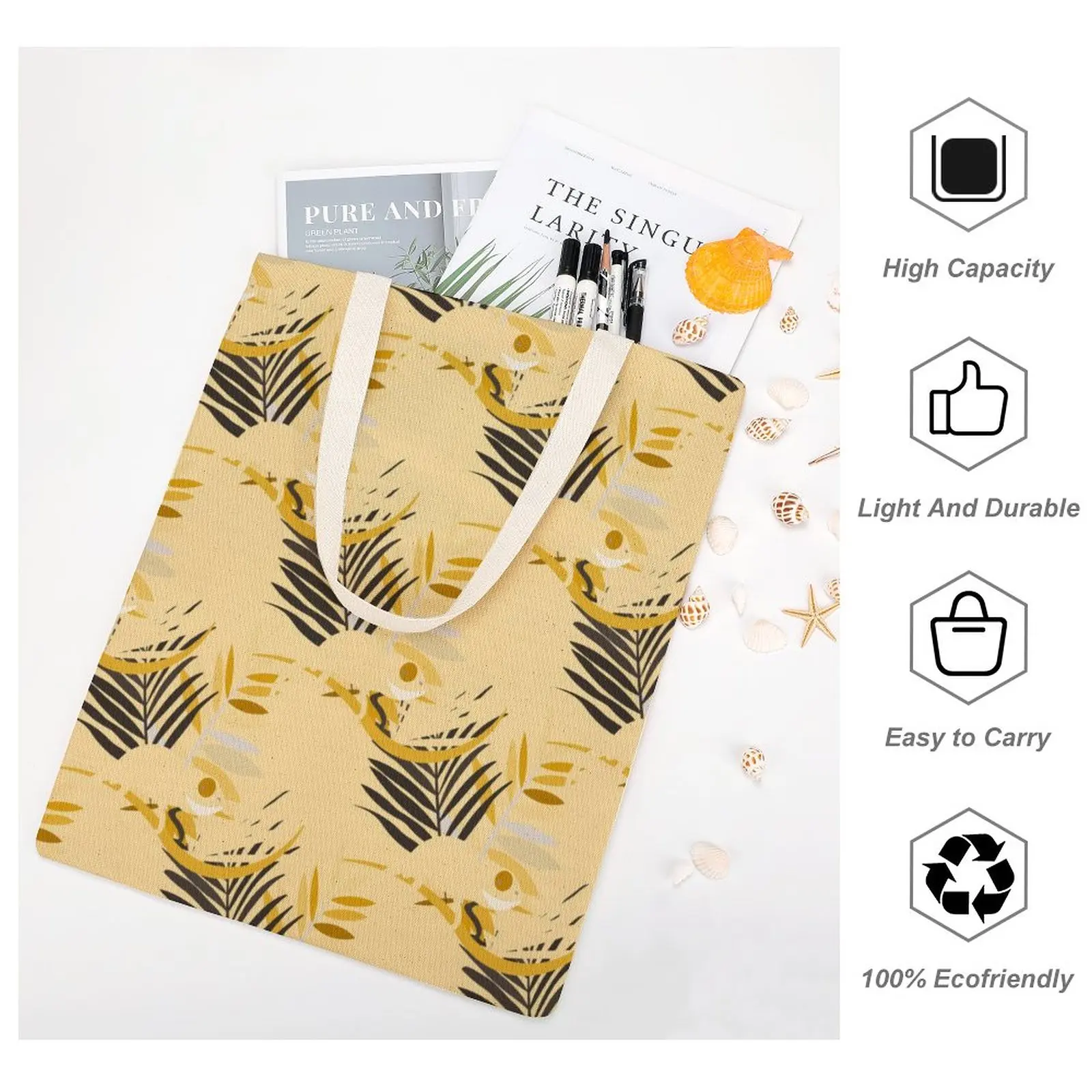 Customized Pattern Tote Shopping Bag for Women 2023 Shoulder Bag Reusable Shopping Purses Fashion Big Size Handbag Tote