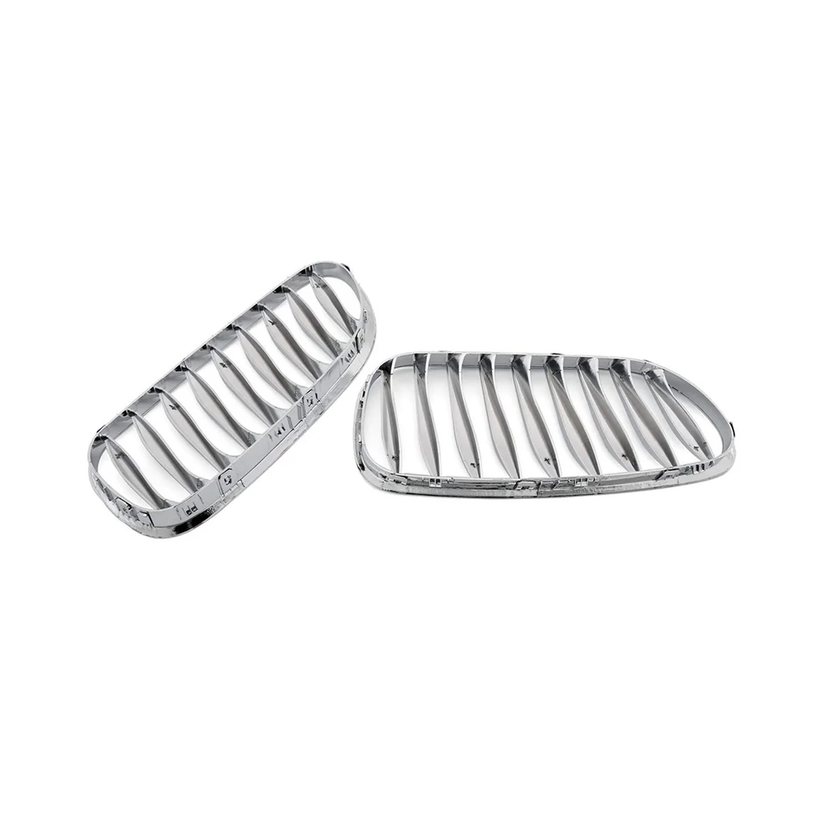 

2Pcs Kidney Grille Replacement Front Bumper Bezel For- Z4 E85 E86 2003-2009 51117117757 51117117758