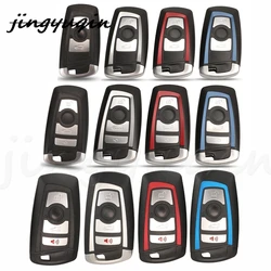 jinyuqin Smart Car Key Shell Cover Remote Keyless Case for BMW CAS4 F FEM 3 5 7 Series E90 E92 E93 X5 F10 F20 F30 F40 Panic FOB