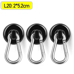 Magnetic Swivel Hook with Heavy - Duty Carabiner for Versatile Hanging Solutions (L20)