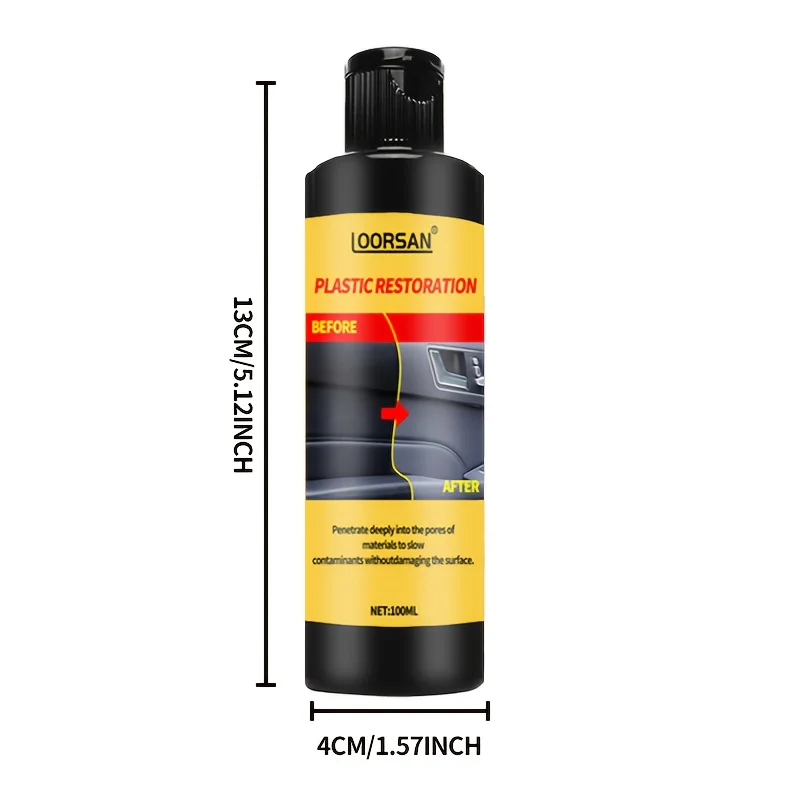 Car Bumper Repair Paste - restores artificial leather with plastic, enhances black effect, car polishing with refurb coating 4