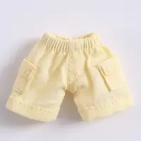 Vêtements décontractés de style outillage pour poupées BJD, mini jeans, shorts, accessoires de jouets pour enfants, OB11, 1/12 4