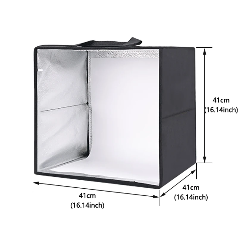 12" Photo Studio Lightbox with 120pcs LED Lights CRI 95+ Dimmable Photography Tent Kit for Jewelry Small Items Product Shooting