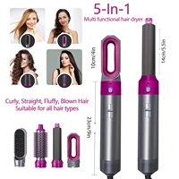 Ensemble de coiffure de haute qualité, fer à friser 5 en 1, brosse, peigne à Air chaud, lisseur de cheveux, accessoires de coiffeur/styliste, cadeau 1