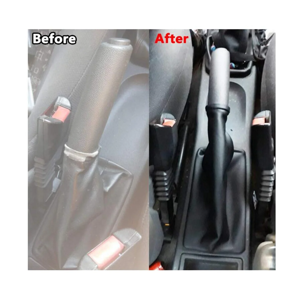2PCS Parking Handbrake Gaiter Handbrake Boot Cover for Vauxhall Opel Vectra B 1995-2002 Anti Slip Shift Knob Gaiter Boot