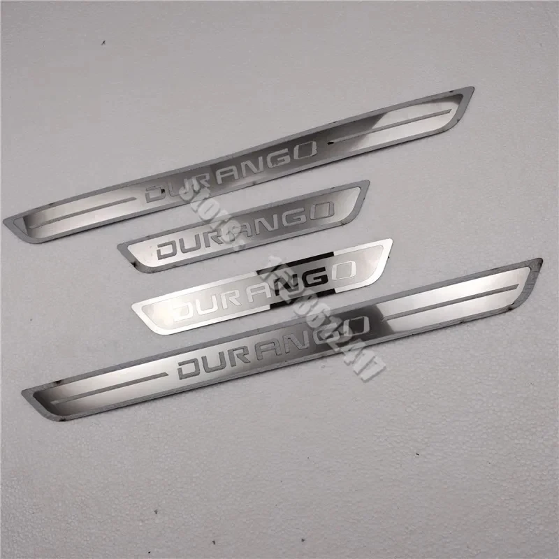 

For DURANGO 2008 2009 2010 2011 2012-2023 Stainless Steel Accessories Door Sill Scuff Plate Guard Kick Pedal Car Styling