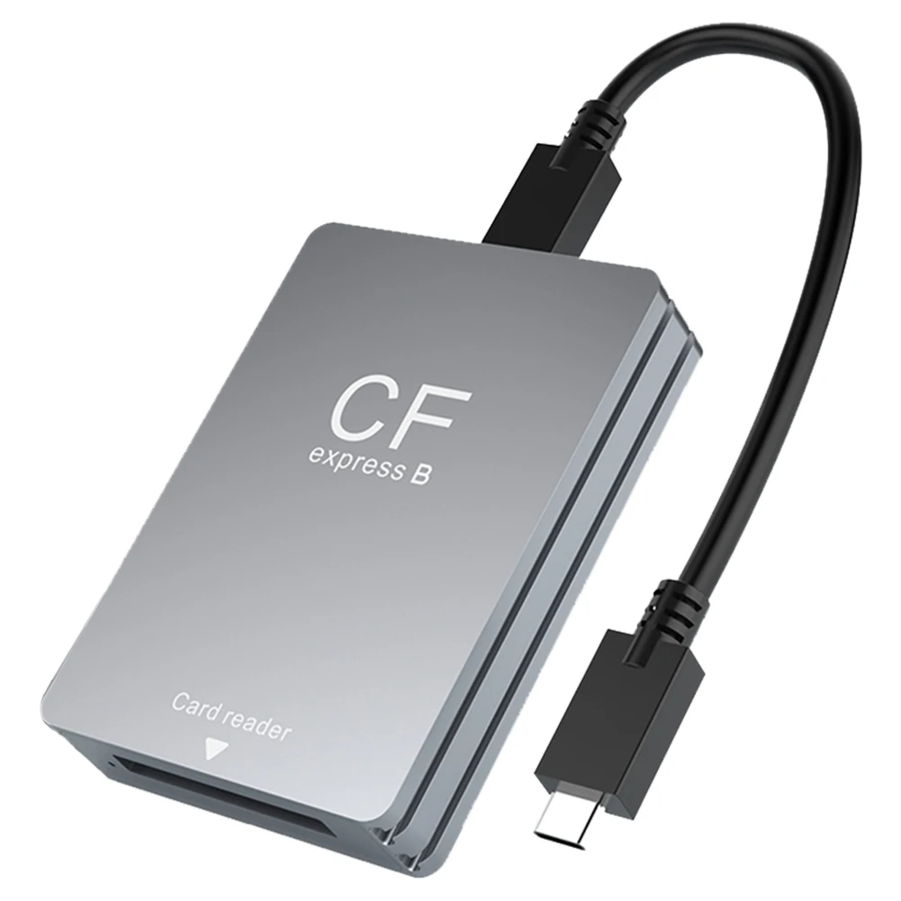CFexpress Type B 카드 리더기 USB 3.2 10Gbps(USB C-USB C/A 케이블 포함) SLR용 안드로이드/Windows/OS 지원