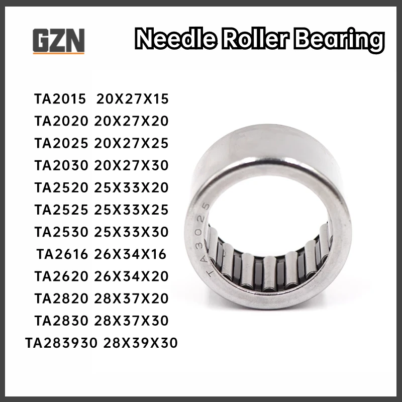 

2PCS Free Bearing Perforated, Stamped Needle Roller Bearing TA1525 1612 1616 1620 1715 1720 1725 1813 1815 17*24*20mm