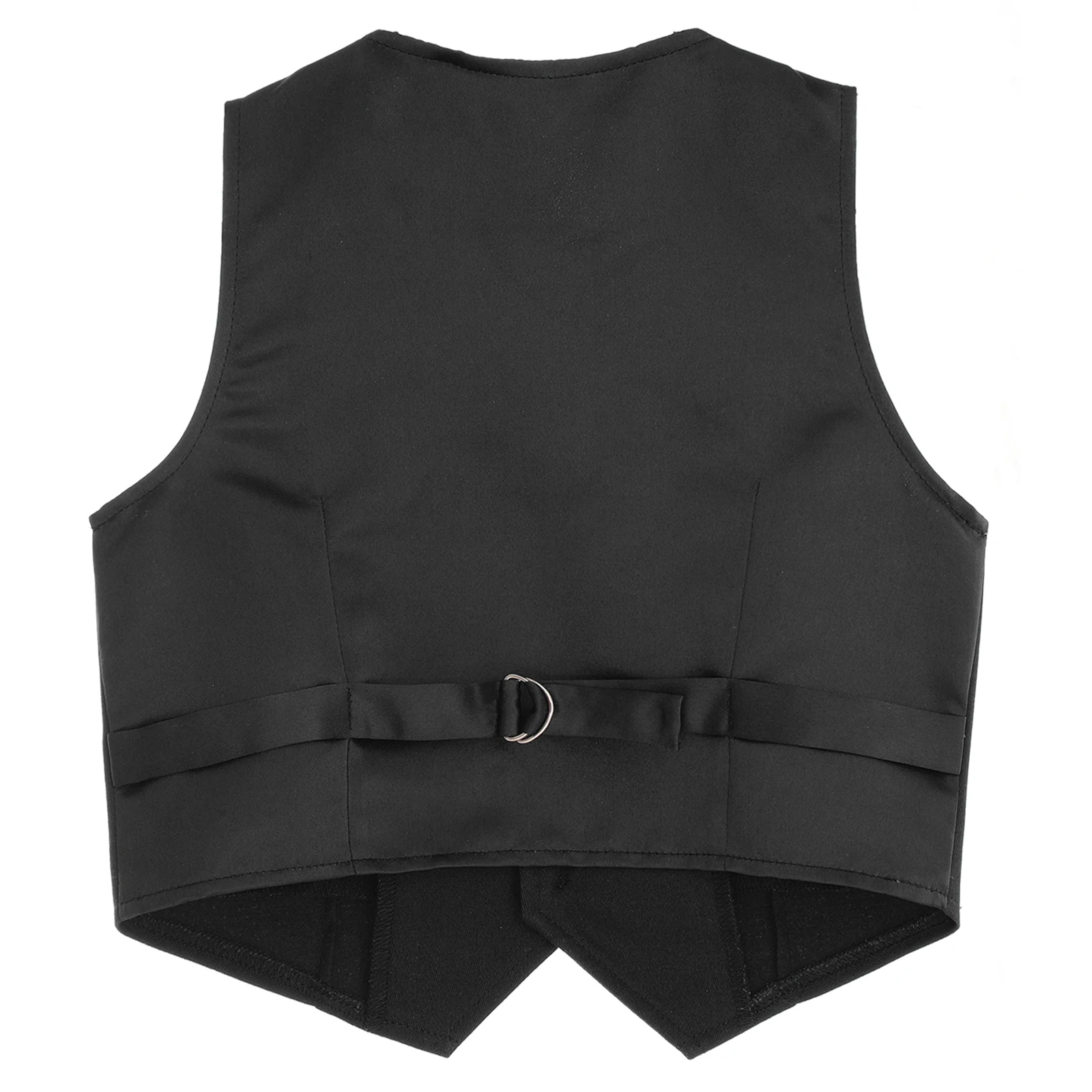 Kids Boys Gentleman Vest for Boys Formal Suit Vest Wedding Pageant Waistcoat Children's Catwalk Host Performance Fashion