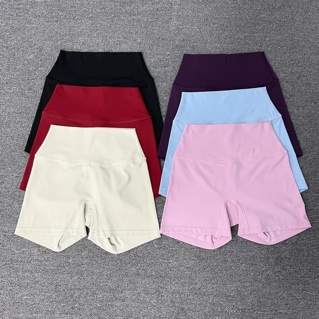 Summer Hot Sale Yoga Shorts High Waist Breathable Quick Drying Yoga Short Pants Fitness Running Cycling Workout Gym Clothing