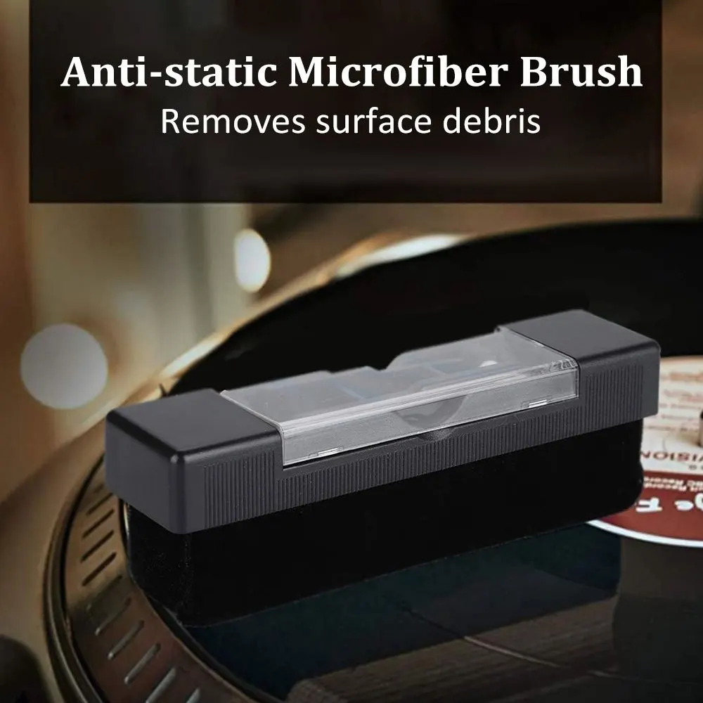 Vinyl record cleaner brush plastic brush & cleaner anti-static for record player and gramophone