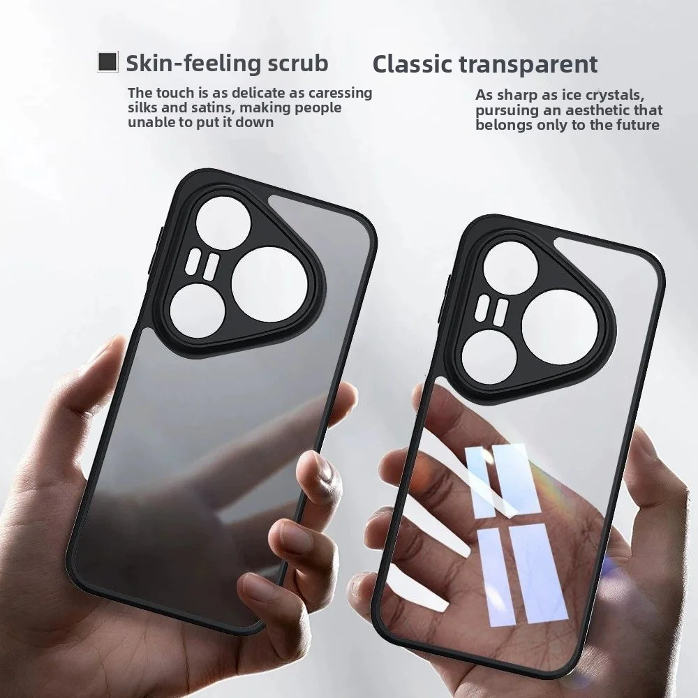 Sleek Frosted Soft Frame TPU Shockproof Case - Ultra-Thin Design