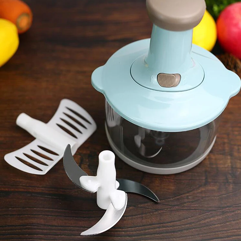 Dropship 3-in-1 Manual Food Chopper For Vegetable Fruits Nuts Onions Hand  Pull Mincer Blender Mixer Food Processor Garlic Crusher Ginger Fruit Puree  Meat Puree to Sell Online at a Lower Price