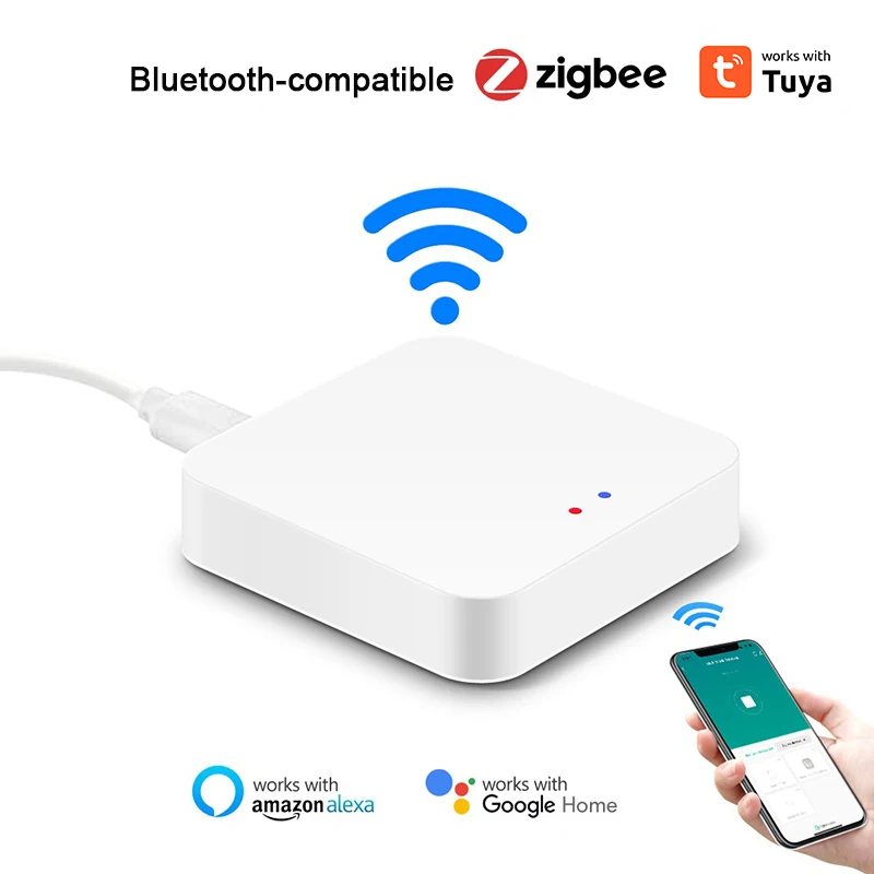 

Tuya Multi-mode Gateway Bluetooth+Zigbee multi-protocol communication Gateway tuya/smart life APP Remote Control