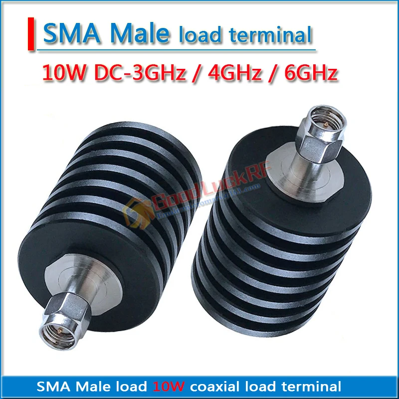 Terminação Coaxial Masculina Sma com Dissipador de Calor Dc3ghz 4ghz 6ghz 10w Alta Qualidade Carga Dummy 50 Ohms Vswr 001 Dc-3ghz 6ghz