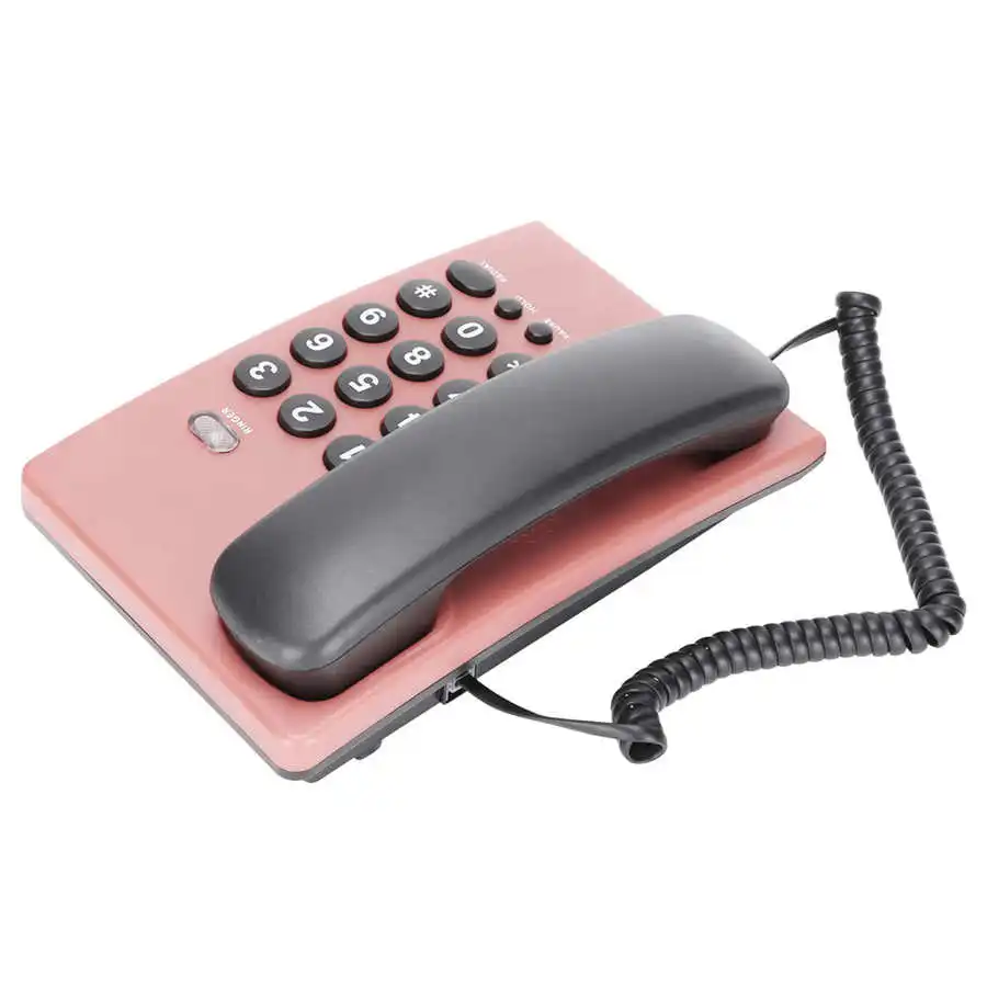 Thuistelefoon Met Snoer - Wandmontage - Wit - Eenvoudige Vaste Telefoon