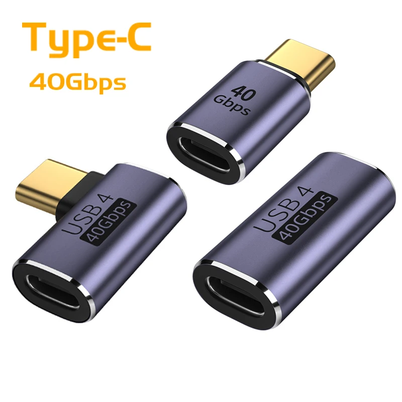 

1PCS USB C OTG Adapter PD 100W 5A USB-C zu Typ C Schnelle Lade Konverter USB 4,0 40Gbps 8K 60HZ Thunderbolt3 Stecker für Macbook