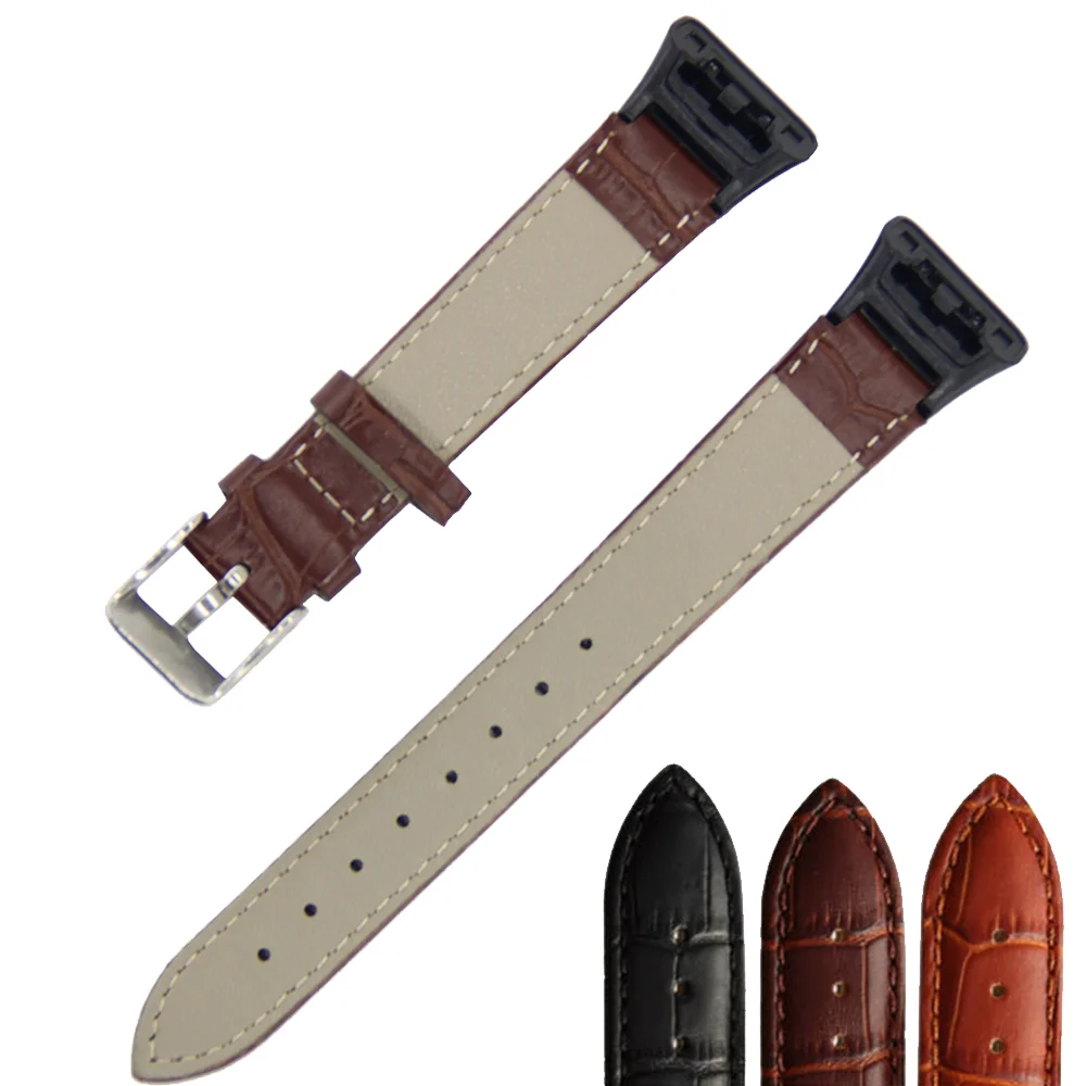 화웨이 밴드 용 가죽 스트랩 6 pulseira Smartwatch 명예 밴드 용 빈티지 팔찌 6 5 4 retro bracelet correa accessories