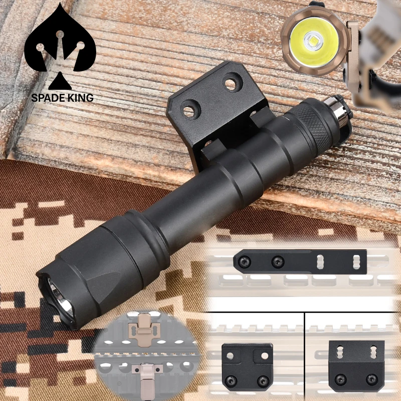 

WADSN M600U M300C Tactical Flashlight M-Lok Keymod Rail Offset Mount Base Hunting Weapon Gun Light M300 M600 Airsoft Accessories