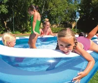 Piscine gonflable en PVC pour enfants et adultes, grandes piscines de fête en famille, piscine extérieure épaisse, jouets de piscine de jeu pour bébé, 3M/2.6M/2M 5