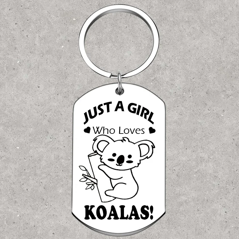 

Hot Koala Gift Keychain koala birthday Key Rings koala Lover Gift girl sister friend daughter chrismas gift