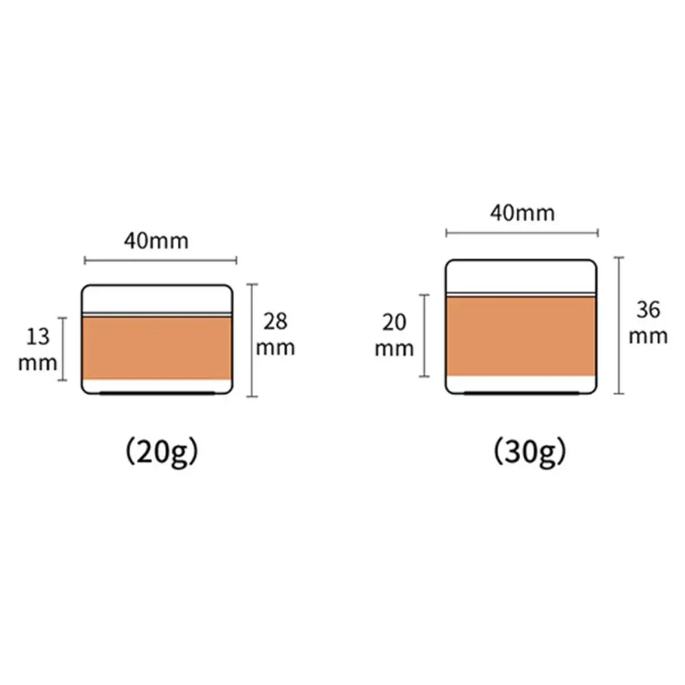 2pcs New Plastic Makeup Jar Colorful 20g 30g Empty Container Refillable Face Cream Jar Travel