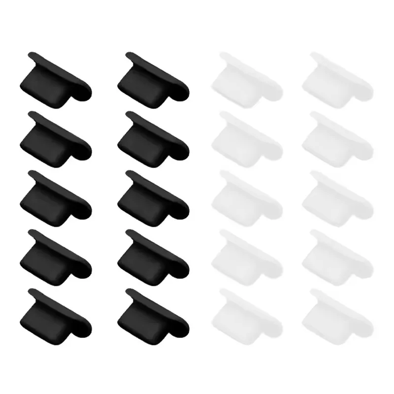 Silicone Dustproof Plugs for Lightning Charging Port - Soft Rubber Cover Caps