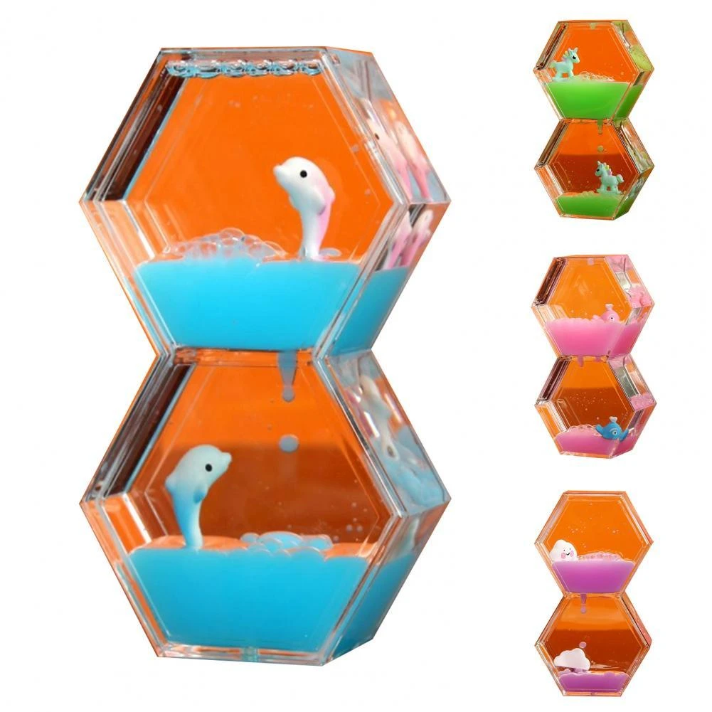 Oil Hourglass Smooth Surface Portable Two Rhombus Cute Oil Drop Satisfying Sensory Hourglass Kids Toys Hourglasses Aliexpress