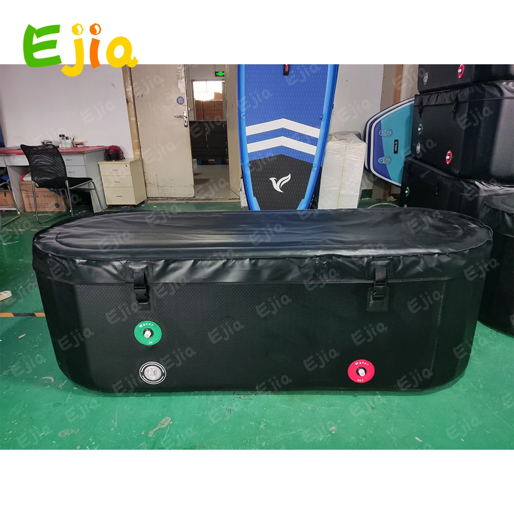 Hot Sale Iceman Pro Drop Shipping 132/196/150cm Inflatable Ice Baths Cold Plunge Bath Adult Inflatable Bath Tub With Hand Pump