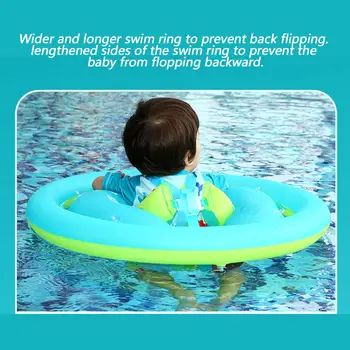 Baby Pool Float Baby Swim Float With Canopy Inflatable Inflatable Swim Ring Sun Protection Water Toys For Toddler Kids Outdoor 1
