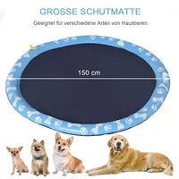 Piscine pliable pour chien, baignoire portable pour animaux de compagnie, piscine extérieure pour chiens et chats, grande piscine rafraîchissante facile à installer 1
