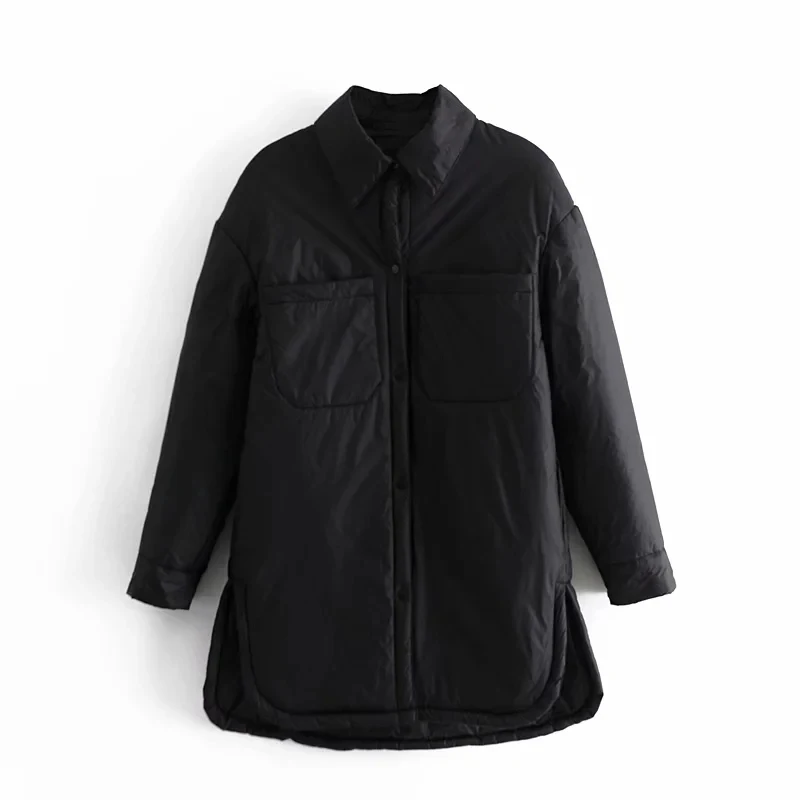 Women's Shirts Jackets Thin Parkas Oversize Shirt Coats Femme Armygreen Outerwear Coats Bf Long Sleeve Khaki Coat