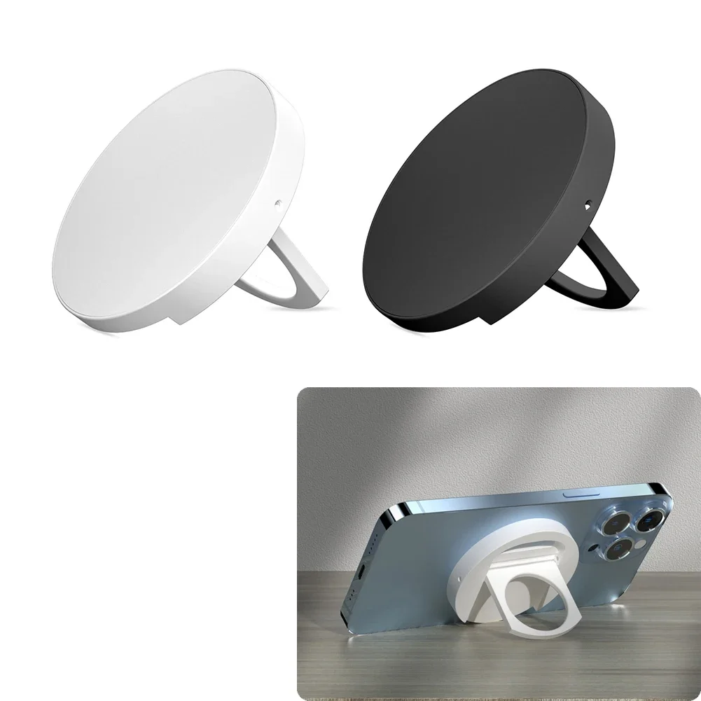 

Магнитный держатель для MacBook для MagSafe iPhone 14, 13, 12, крепление для непрерывной камеры, круглая подставка в форме кольца
