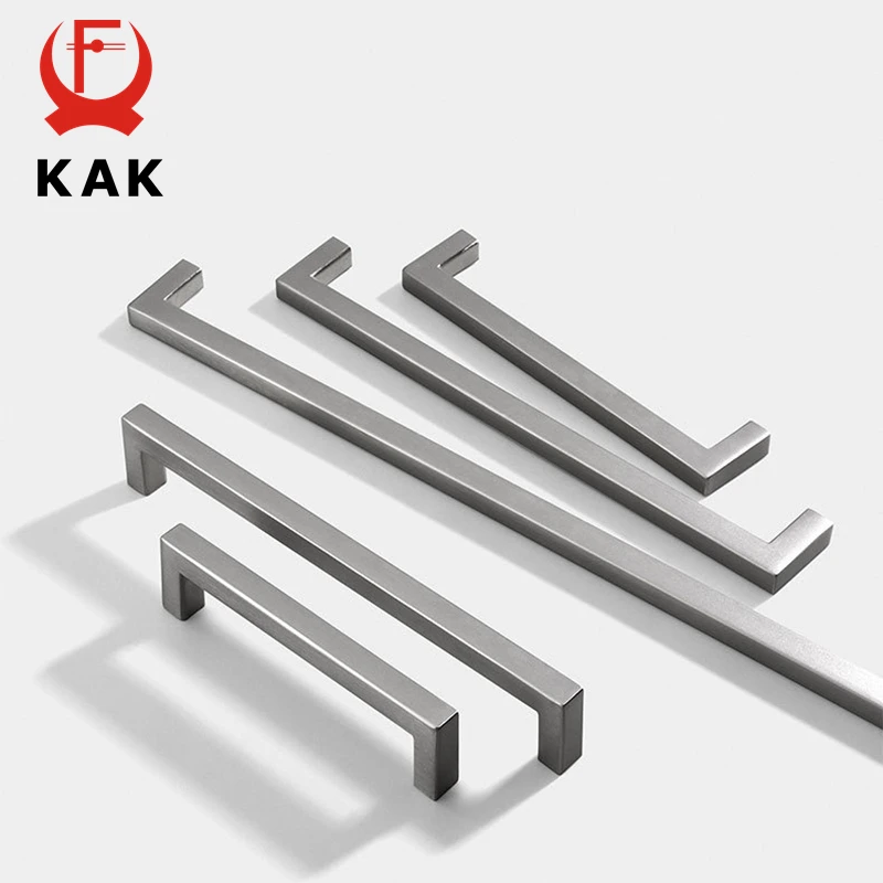 Furniture Knobs KAK Aluminum Alloy Black Furniture Handle Shoe Cabinet Knobs and Handles Kitchen Cupboard Door Pulls Furniture Door Hardware