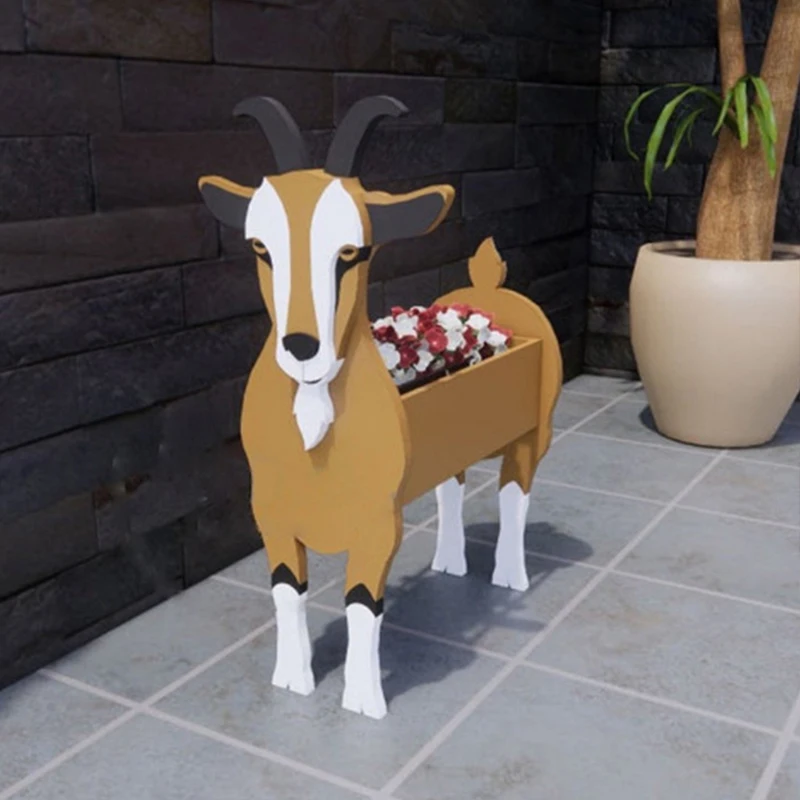 Vaso Per Piante A Forma Di Cane In PVC: 5 Pezzi, Fioriera Originale Per Giardino, Balcone E Terrazzo, Decorazione Divertente Per Animali - copertina