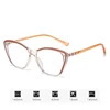 Blue Light Blocking Short-sight Glasses Unisex Women Men's Cat Eye Frame Photochromic Minus Diopter Prescription Myopia Eyewear 6